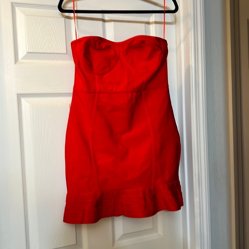 PrettyLittleThing: Red Dress: Size 10